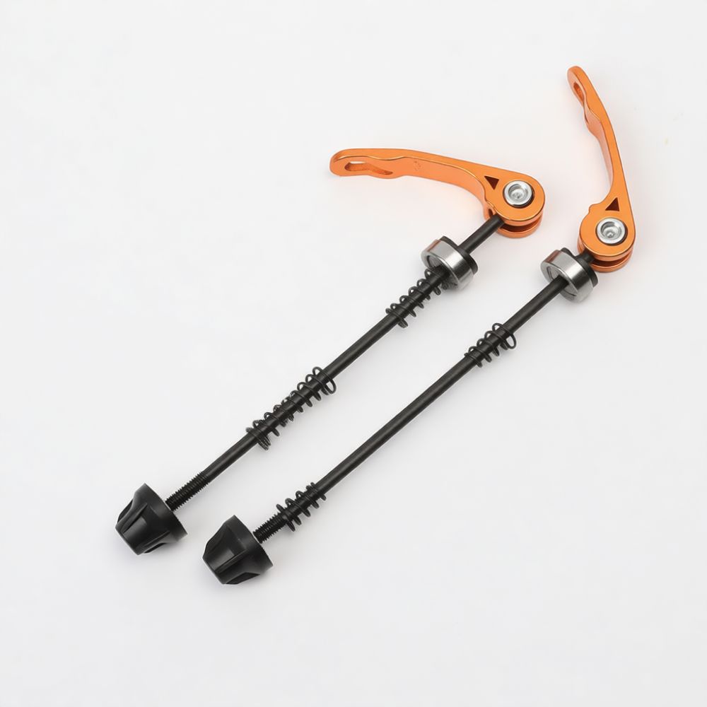 Yellow Cycling Gear - Bicycle Wheel Hub Quick Release Skewer