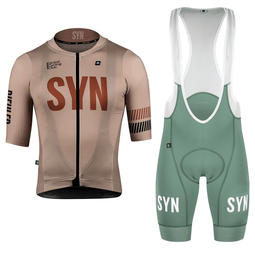 Padded Cycling Shorts - SYN Brown Cycling Clothing men's short