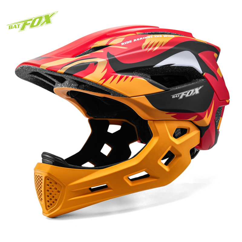 BATFOX Kids Full Face Bike Hel - đánh giá và giá Cycling Protective Gear Kids