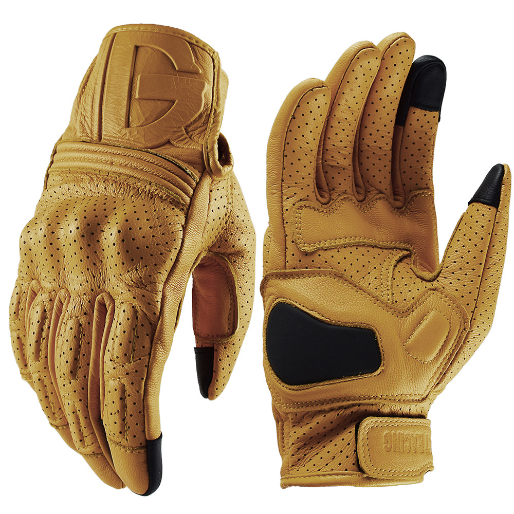 Vintage Motorcycle Leather Glo - đánh giá và giá Yellow Cycling Gear