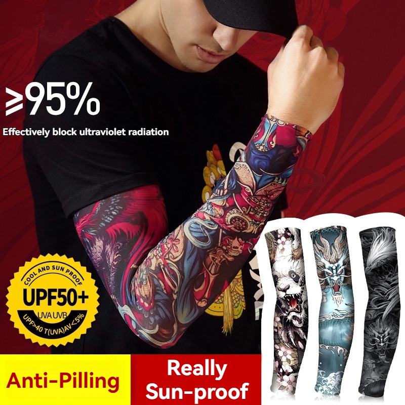 Summer Tattoo Sleeves Ice Silk - đánh giá và giá Cycling Arm Warmers