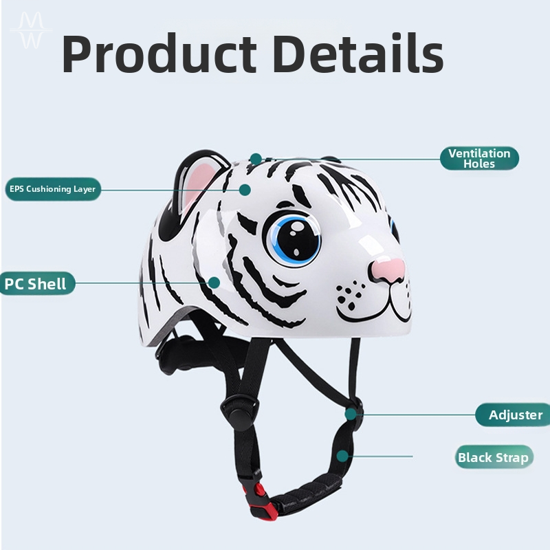 Cute Tiger Toddler Bike Helmet - đánh giá và giá Cycling Gear Of The Year