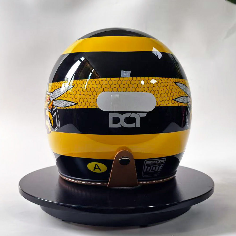 New Retro Motorcycle Helmet Ye - đánh giá và giá Yellow Cycling Gear