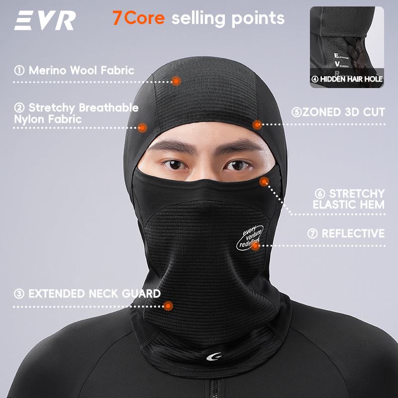 EVR Winter Wool Face Mask Neck - đánh giá và giá Cycling Gear Winter